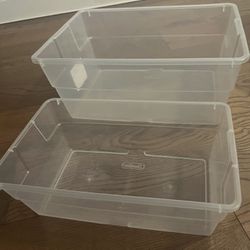 Sterilite Storage Boxes, Stackable Bin with Lid