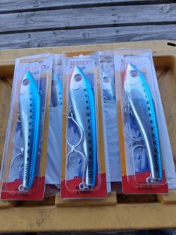 BIG LURES FOR TROLLEY OR DEEP SEA $20, EACH.