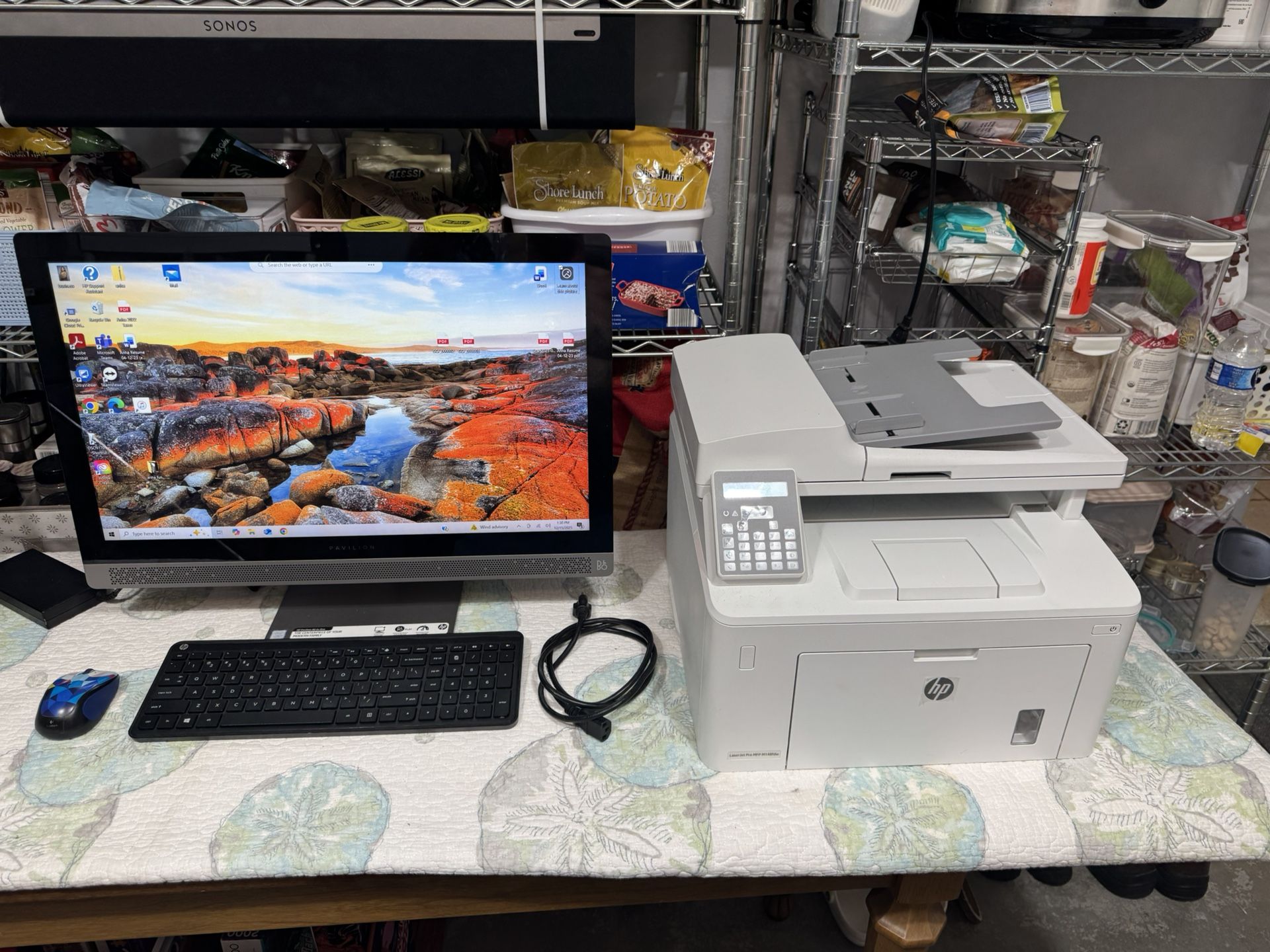 Hp Pavilion All-In-One With Hp Laser Printer