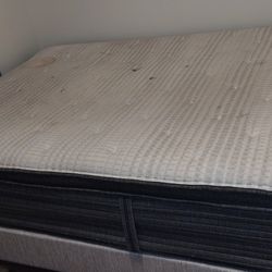 Queen Sz Beauty Rest, 2 Bar Stools, Dresser's And couch