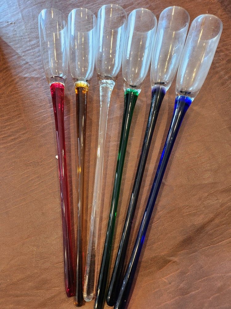 Six Long Stem Champange Fluits