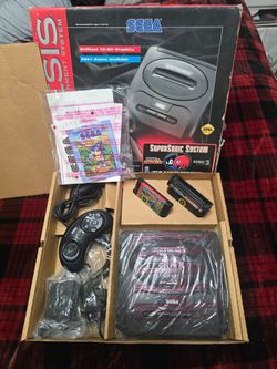 CIB & TESTED Sega Genesis Model 2 SuperSonic System Bundle