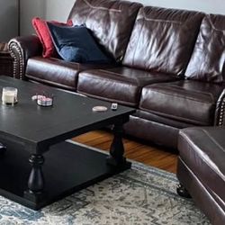 Leather couch