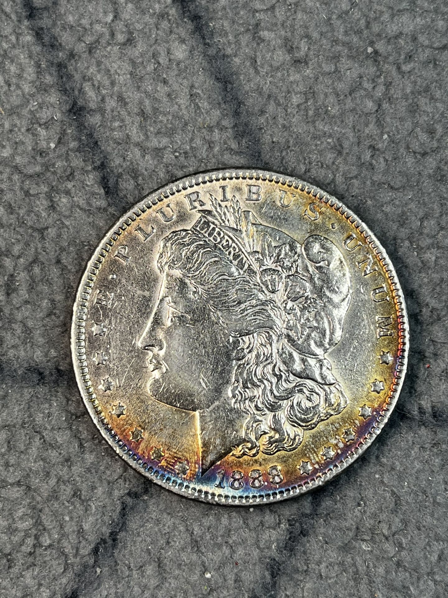 1888 Morgan silver Dollar Toner