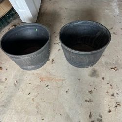 2 Big Flower Pots 15x25