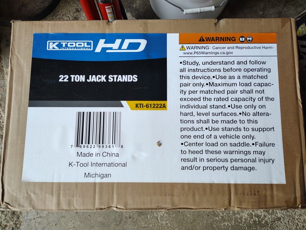 K Tool Hd 22 Tons Jack Stands