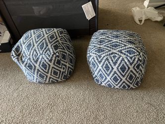 Pouf Ottoman Cube Seats