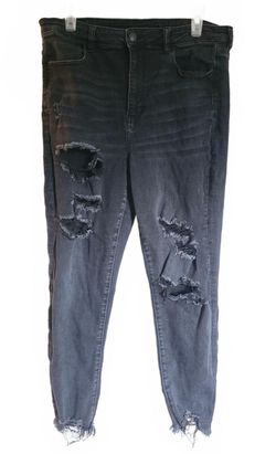 American Eagle Next Level Stretch Black Skinny Jeans Sz 16