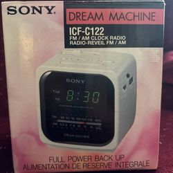Original Sony Dream Machine Cube Alarm Clock, New In Box!