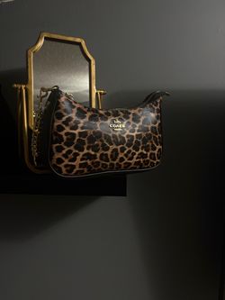 Coach Leopard Print Shoulder Bag