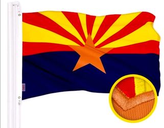 Arizona State Flag – 35” x 60” – Embroidered – 100% Polyester