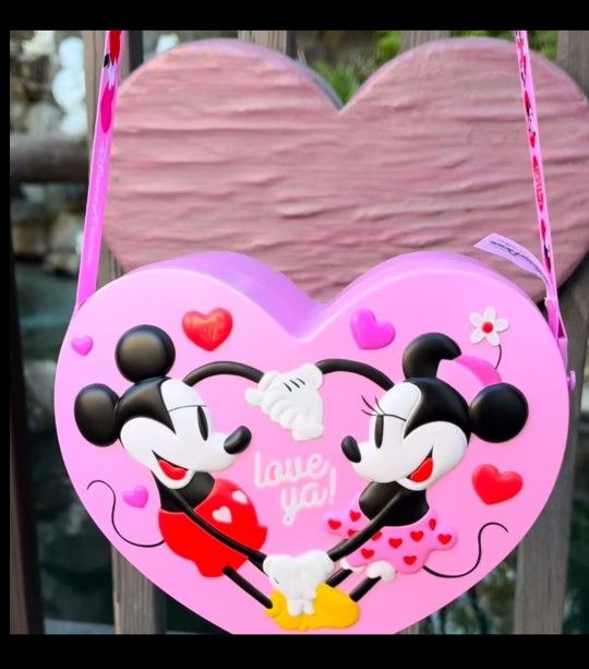 Disneyland Disney Parks Mickey & Minnie “Love Ya!” Valentine’s 2025 Heart Popcorn Bucket | Valentine's Day Gift