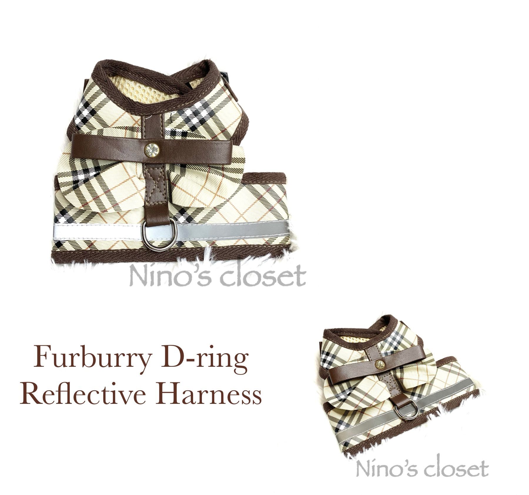 Furburry D Ring Dog Harness