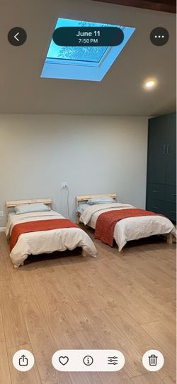 2x IKEA Bed Frames + Mattresses + Nightstands