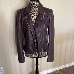 Womens Genuine Leather Jacket, Size Small, New With Tags, $100.  Super Soft High Quality Leather 