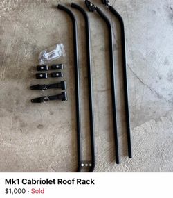 Mk1 Vw cabriolet roof rack