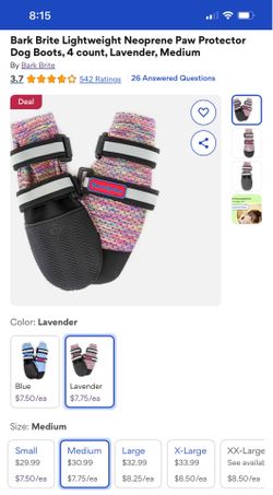 New Dog shoes size Medium