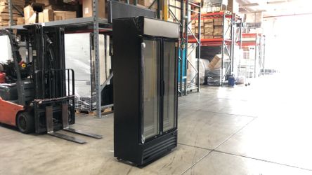 Double Slim Glass Door Commercial Restaurant Refrigerator For Food Drinks Flowers
