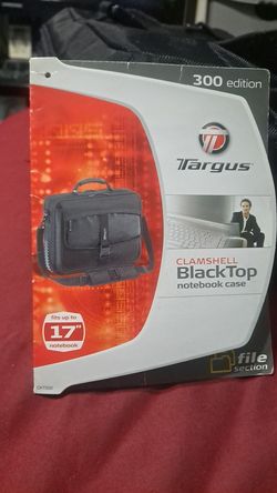 TARGUS CLAMSHELL BLACKTOP NOTEBOOK CASE