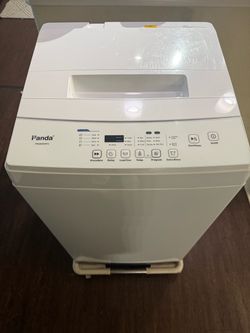 Panda 1.6 Cubic Feet Portable Washer With Wheels, Sink Adapter, & One Hose