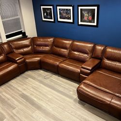 Simon Li Leather Sectional