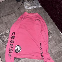 Mens Chrome hearts Long Sleeve Matty Boys Pink Size Small
