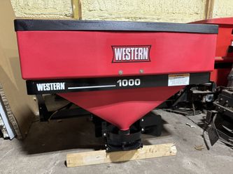Western 1000 Tailgate Salt spreader Boss Fisher Tornado Saltdogg Snow Plows Trailers Lawnmowers Dump Trucks Wideout Pro Plus Snowex 