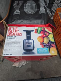 Gourmia GSI180 Automatic Healthy Frozen Dessert Maker Makes Sorbet Soft-Serve