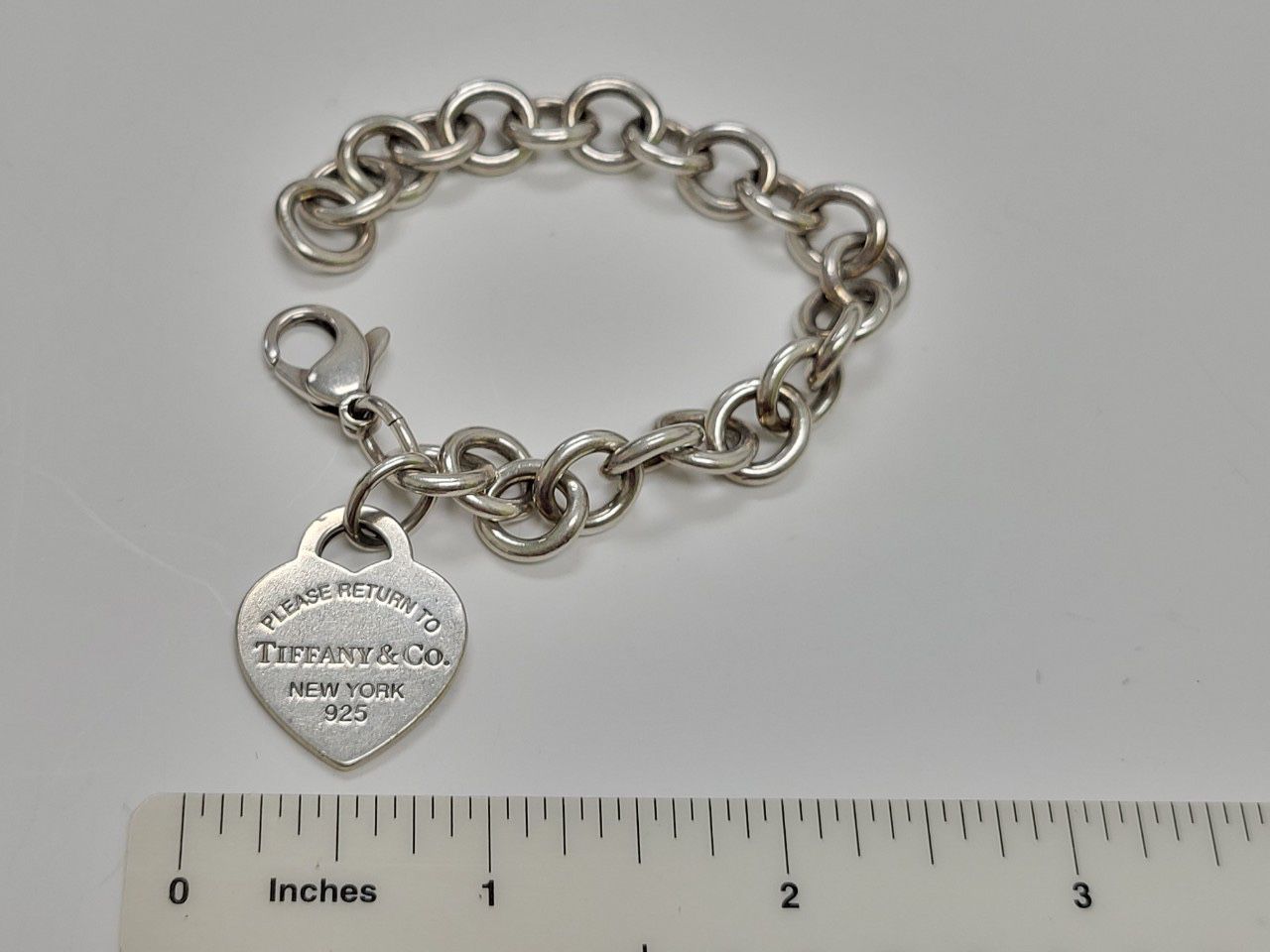 Tiffany & Co. Heart Tag Sterling Silver Charm Bracelet