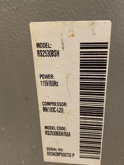 Samsung 25 Cubic 2 Door Stainless steel fridge