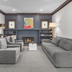 Restoration Hardware couch And Matching Swivel Arm Chairs