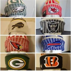 NFL NEW ERA POM BEANIES