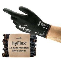 Hyflex Size 8 Black, Pack of 12 Work Gloves
