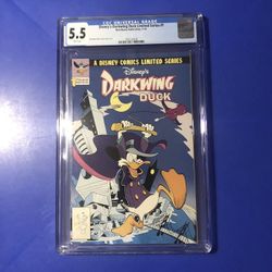 Disney's Darkwing Duck Limited Series #1 CGC 5.5 1st PRINT APPEARANCE COMIC 1991