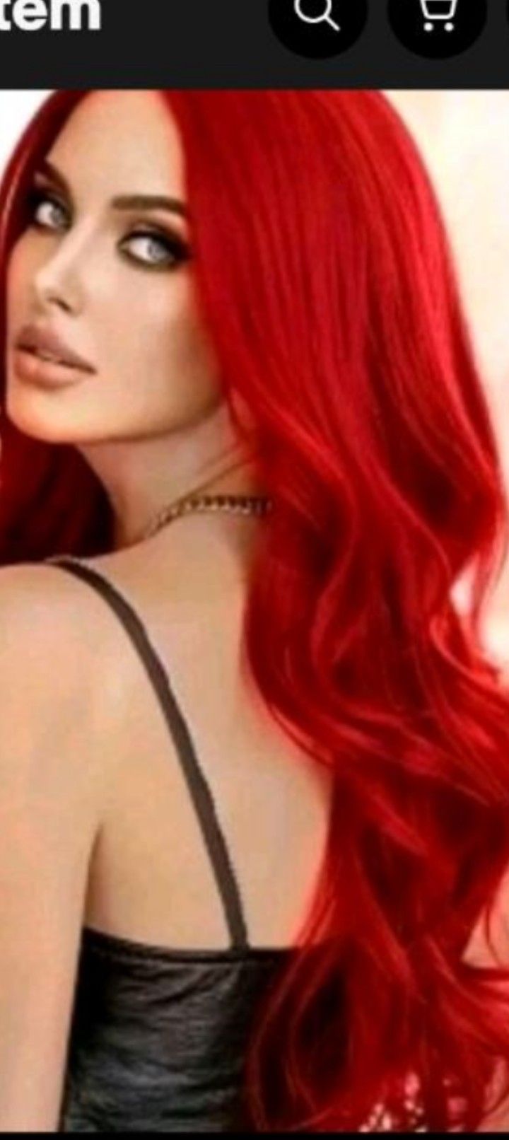 Red Wig Synthetic Cap New 26 In Long