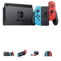 Nintendo Switch - Neon Blue and Neon Red Joy-Con- Brand New In Box 