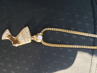 14k Gold Nefertiti Chain