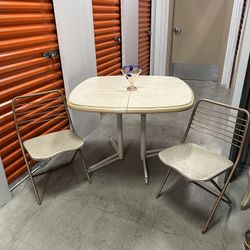 Mid Century Formica Dining Table 