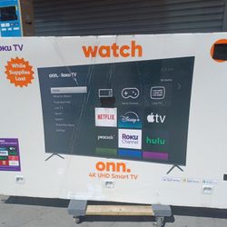 Big Savings.  85" Screen Led Smart 4k By Onn With Roku Streaming.  Endless Entertainment. 