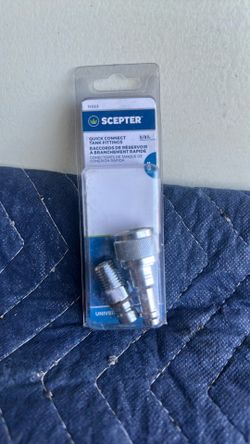 Scepter 11553 Universal Quick Connect 1/4" NPT Male x 3/8" Barb Female Fuel Tank