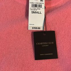 100% Cashmere Crewneck Sweater 