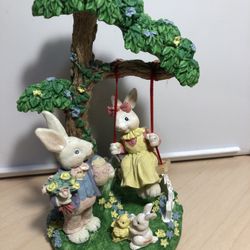 Mascot 2023 Rabbit.  Table figurine a family of rabbits for good luck.Ceramic.  $20