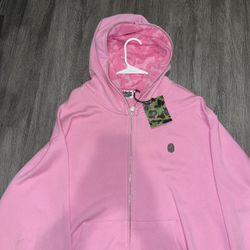 BAPE Men's Pink Hoodie(46071)