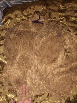 see through button up shirt