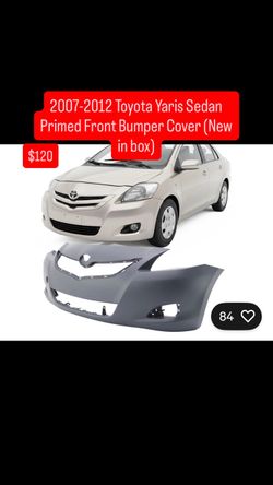 2007-2012 Toyota Yaris Sedan Primed Front Bumper Cover