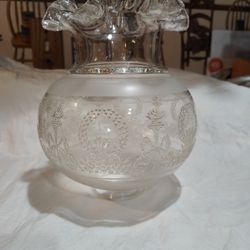 Vintage Oil Lamp Glass Globe 