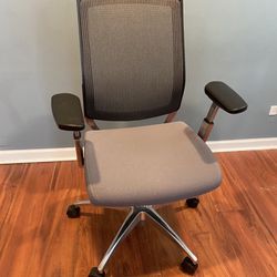 Mesh back chrome office chair
