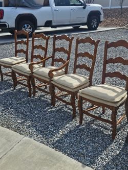 Wooden chairs