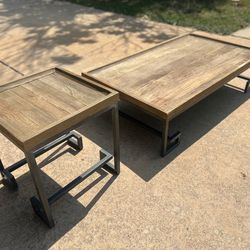 Uttermost Coffee Table + Matching Side Table