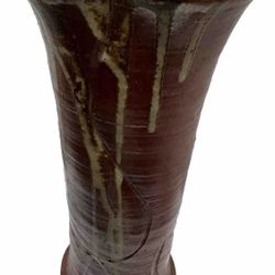 TerraCotta Studio Pottery Vase 12" Signed